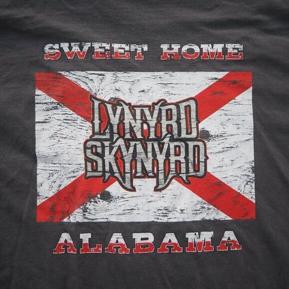 Lynyrd Skynyrd 2018 Sweet Home Alabama Farewell Tour T-Shirt Grey Men's 2XL - Picture 4 of 8